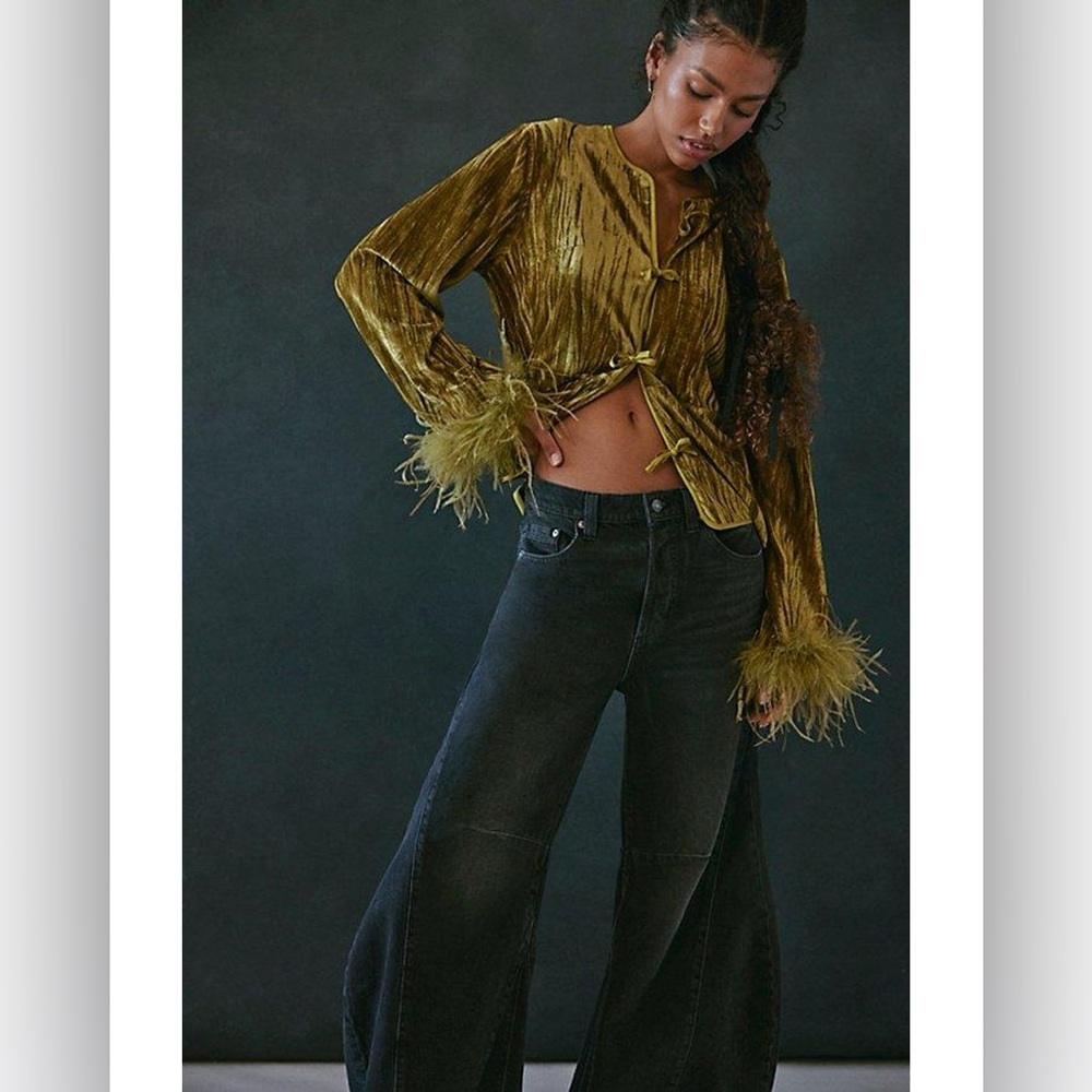 Free People Feather Cardigan
